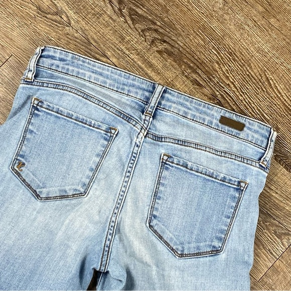 Kut From The Kloth Jeans Women 4 Distressed Light Wash Slim Straight Denim Faded - Picture 9 of 11